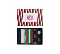 The Socks Company 3 Pairs Women's Christmas Socks - Colorful Cotton 3 Pack Xmas Gift Box, 4-7 UK