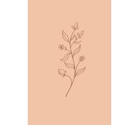 The Soft Petal: Delicate Single-Line Flower Drawing Notebook - 6x9 Inch with 120 Pages