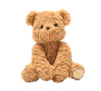 The Softies - William The Brown Teddy Bear Sitting Plush Cuddly Toy - Perfect Soft Present for Kids & Children/Cuddle & Play - 0 to 3 Years - H: 23cm x W: 22cm.