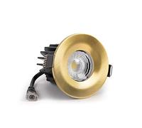 The Soho Lighting Company Brushed Gold CCT Fir LED Dimmable 10W IP65 Downlight for Bathroom, Bedroom, Kitchen