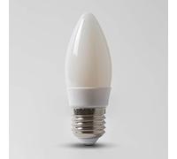 The Soho Lighting Company E27 4 Watt ES 4100K Opal Dimmable LED Candle Bulb with White Plastic
