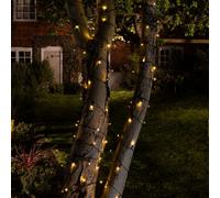 SolarCentre® Elan Outdoor USB Solar Fairy Lights - White and Warm White - 100 LEDs 10m with Remote Control
