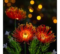SolarCentre® Florin Outdoor Solar Flower Lights - Orange
