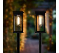 SolarCentre® Lakeside Outdoor Solar Powered Mini Post Lights (Set of 2)