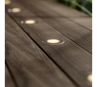 SolarCentre® Advance Outdoor DualWhite USB Chargeable & Solar Powered Deck Lights - 8 White/Warm White Decking Lights