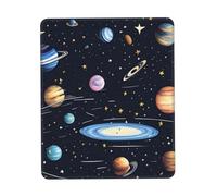 The Solar Family Anti-wear Stitching, Textured Waterproof Computer Mouse pad with Anti-Slip Rubber Base, Suitable for laptops, Office and Home Gaming Mouse Pads. 7 x 8.6 in