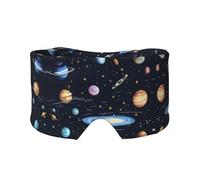The Solar Family Double-Sided Printed Eye mask, Soft and Light-Blocking, Suitable for Travel and Home