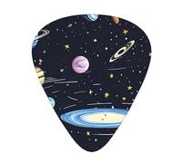The Solar Family Guitar picks 12 pieces, ABS material, smooth edges, comfortable feel, 3 optional thicknesses
