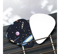 The Solar Family Patterned guitar pick set - (thin/medium/thick), widely compatible with all kinds of stringed instruments,