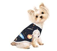 The Solar Family Pet Breathable Sleeveless T-shirt S for Small Dogs and Cats, Soft, Comfortable, Stylish
