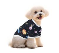 The Solar Family Print Pure Cotton Pet T-Shirt, Dogs & Cats Comfy Tee Vest, for Small Medium Summer Winter Clothes