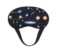 The Solar Family Sleep Mask Soft Eye MaskBlindfold Eyeshade Smooth Comfortable Eye Cover with