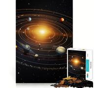 The Solar System Jigsaw Puzzles for Adults1000 Pieces Think Smart Toy Family Bond Accurate Cut Seasonal Gift (50x75cm)