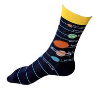 The Solar System Mens Planets In Space Celestial Cosmic Astronomy Socks One Pair 6-10 UK