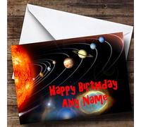 The Solar System Personalised Birthday Card | Birthday Card | Mystical, Fantasy & Religion Card