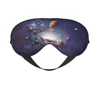 The Solar System Sleep Mask Night's Sleep Soft Eye Mask Adjustable Strap Works Nap Position Sleeping Aid