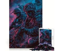 The Soldier Squad Retro Jigsaw Puzzles 1000 Pieces for Adults Reason Skill Toy Calm Relax Exact Cut Heartfelt Gift (50x75cm)