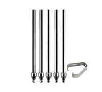 The solid metal pencil tip is compatible with Tab S 7/8/9 pens and provides a realistic pen feel and a fine tip for control