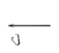 The solid metal pencil tip is compatible with Tab S 7/8/9 pens and provides a realistic pen feel and a fine tip for control