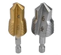 The Solution 3 in 1 Three Blade Thread Drill Bit Tailored for PPR For Pipe Maintenance (B)