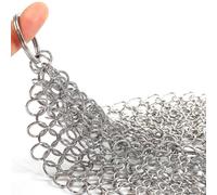 The Solution for Cookware Care Reliable Stainless Steel Chain Cleaning Brush (4 inch)