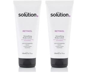 The Solution Retinol Smoothing Body Lotion (200ml). Retinol Cream with Shea Butter, Renewing Retinol Body Cream, Night Moisturiser, Day Cream for Body, Vegan & Cruelty Free Retinol Moisturiser