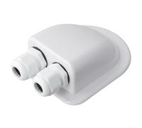 The Solution Waterproof Cable Grommet Box Perfectly Suited for Diverse Outdoor Environments (White)