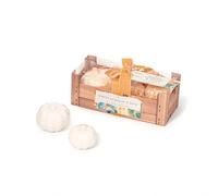 The Somerset Toiletry Company Pumpkin Soap Bar Set includes 3 soaps 40g, 75g, 120g, White Pumpkin and Sage Scent