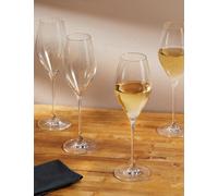 The Sommelier's Edit Set of 4 White Wine Glasses - Clear, Clear