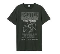 The Song Remains The Same Led Zeppelin T-Shirt Amplified Charcoal XXL