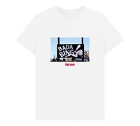 The Sopranos Bada Bing Club White T-Shirt | Size: Small The Sopranos White S