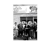 The Sopranos Black White Canvas Poster Bedroom Decor Sports Landscape Office Room Decor Gift Unframe-style 24x36inch(60x90cm)