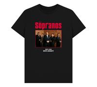 The Sopranos Cast T-shirt in Black | Size: 2XL The Sopranos Black 2XL