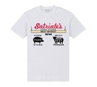 The Sopranos Men's Satriales T-Shirt in White | Size: Medium The Sopranos White M