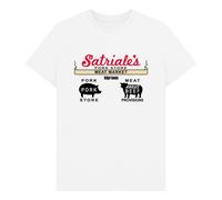The Sopranos Satriales White T-Shirt | Size: 4XL The Sopranos White 4XL