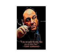 The Sopranos TV Show Movie Posters Tony Soprano Motivational Quote 9 Canvas Poster Wall Art Decor Print Picture Paintings for Living Room Bedroom Decoration 12x18inch(30x45cm)