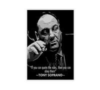 The Sopranos TV Show Movie Posters Tony Soprano Motivational Quote Canvas Poster Bedroom Decor Landscape Office Room Decor Gift 16x24inch(40x60cm)