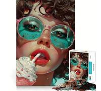 The Sorbet 1000 Piece Jigsaw Puzzles for Adults Jigsaw Memory Lift Slow Enjoy Image Assembly Creative Gift (38x26cm)