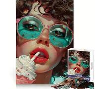 The Sorbet 1000 Piece Jigsaw Puzzles for Adults Jigsaw Memory Lift Slow Enjoy Image Assembly Creative Gift (38x26cm)