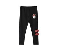 The Souled Store Disney Minnie Mouse Girls Cotton Slip On Leggings Black
