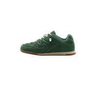 The Souled Store Kanso ZE Zen Edition : Men and Boys Low Top Sneakers with Premium Microfibre Suede and PU Upper and Cushioned Footbed and Brown Gum Outsole and Lace Up Support, Green, 5 UK