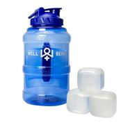 The Source Wholesale Well Being Giant 2.5 Litre 4 Pint BPA Free PET Water Bottle & Reusable Ice Cubes