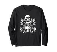 The Sourdough Dealer Bread Skeleton Homemaker Baking Long Sleeve T-Shirt