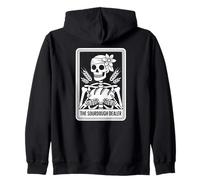 The Sourdough Dealer Bread Skeleton Homemaker Baking Zip Hoodie