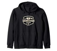 The Sourdough Lady Bread Baker Starter Keeper Zip Hoodie