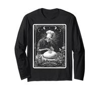 The Sourdough Whisperer Bread Baking Bread Baker Tarot Card Long Sleeve T-Shirt