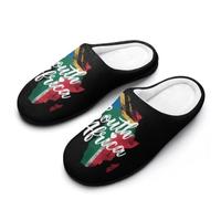 The South Africa House Slippers for Men Cotton | Memory Foam Anti-Slip Indoor Shoes Winter