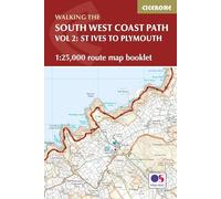 South West Coast Path Map Booklet - Vol 2: St Ives to Plymouth: 1:25,000 OS Route Mapping