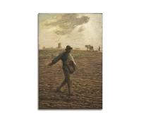 The Sower by Jean-Francois Millet Painting Art Poster Art Canvas Decor Wall Print Photo Home Modern Decoratives 20x30inch(50x75cm)
