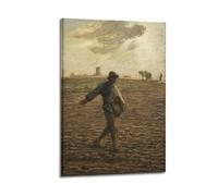 The Sower by Jean-Francois Millet Painting Art Poster Canvas Wall Art Decorative Bedroom Modern Home Print Picture 20x30inch(50x75cm)